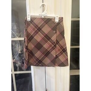 NWOT Tween Diva Multi-Color Tartan Style Plaid Skirt- Size 10